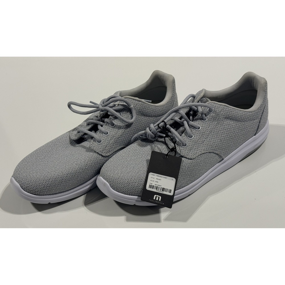 TravisMathew The Daily II Knit - Men's Grey Sneakers 1MAA221 - Size 12 - NEW NWT